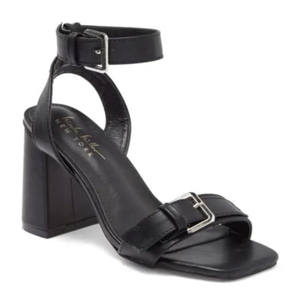 Nicole Miller black strap sandal